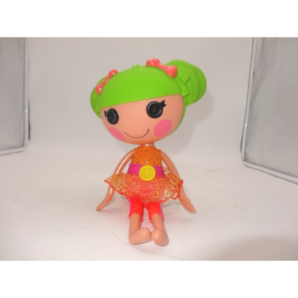 Lalaloopsy Dyna Might 12" Doll Green Hair Orange Pink Outfit 2011 MGA